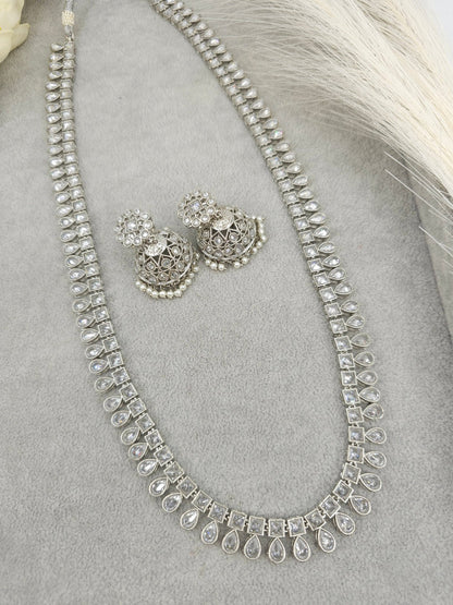 Alia Silver Rani Haar Set - Fancy Fab Jewels