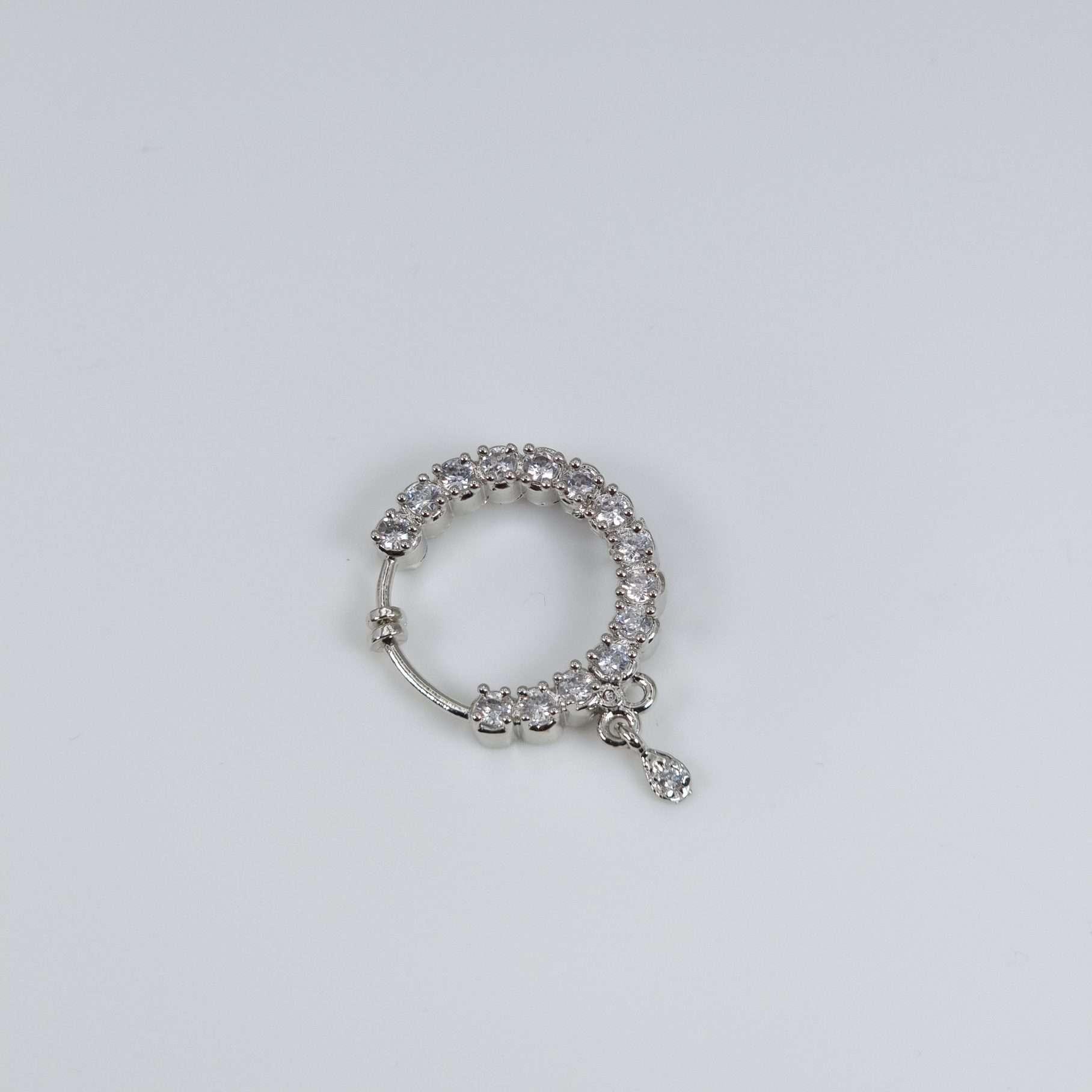 American Diamond Nose Ring 1cm - Fancy Fab Jewels