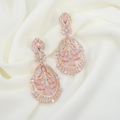 Rose Gold Dangle Earrings