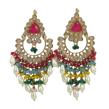 Mehrunnissa Women's Large Statement Earrings Set - Fancy Fab Jewels