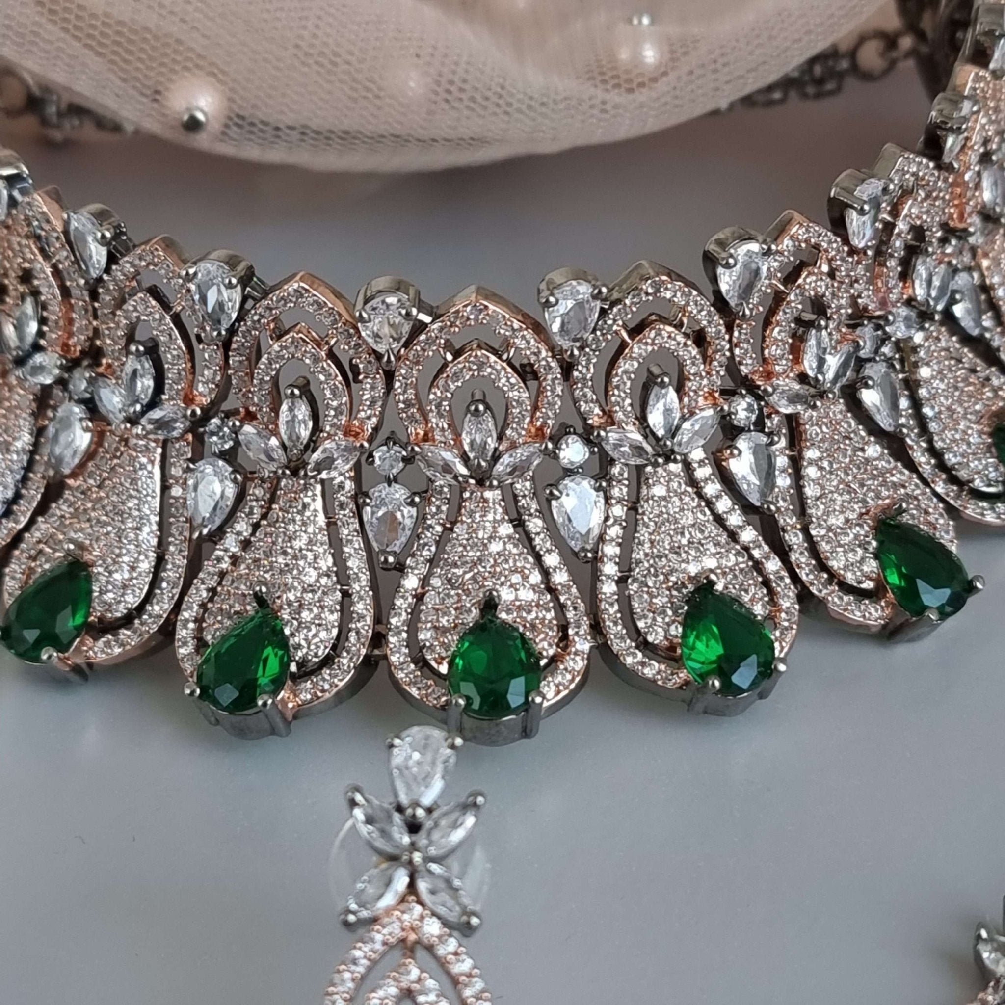 Beautiful Malaika Choker Necklace Set - Fancy Fab Jewels
