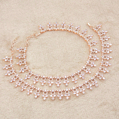 Navin Anklets - Rose Gold - Fancy Fab Jewels