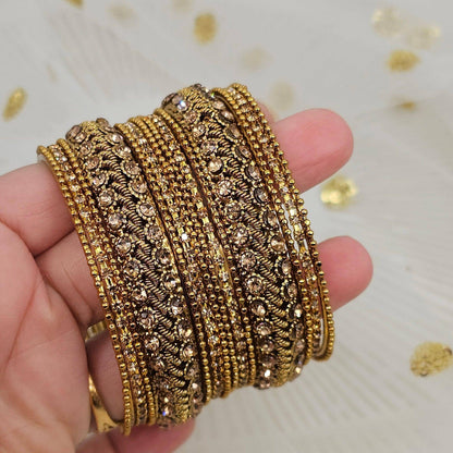 14 pcs Metal Bangles - Fancy Fab Jewels