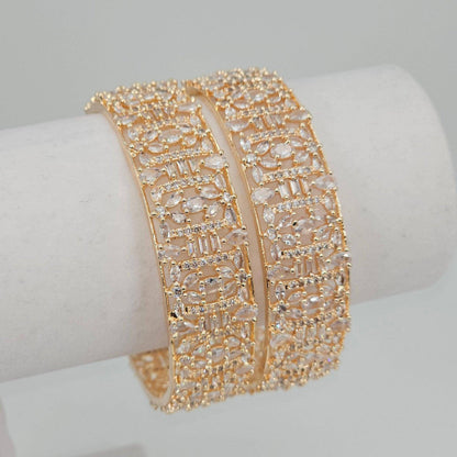 Rose Gold Kangan Bangles - Fancy Fab Jewels