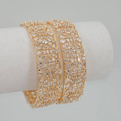 Rose Gold Kangan Bangles - Fancy Fab Jewels