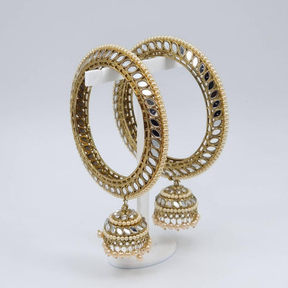 Amore Mirror Jhumka Bangles - Fancy Fab Jewels