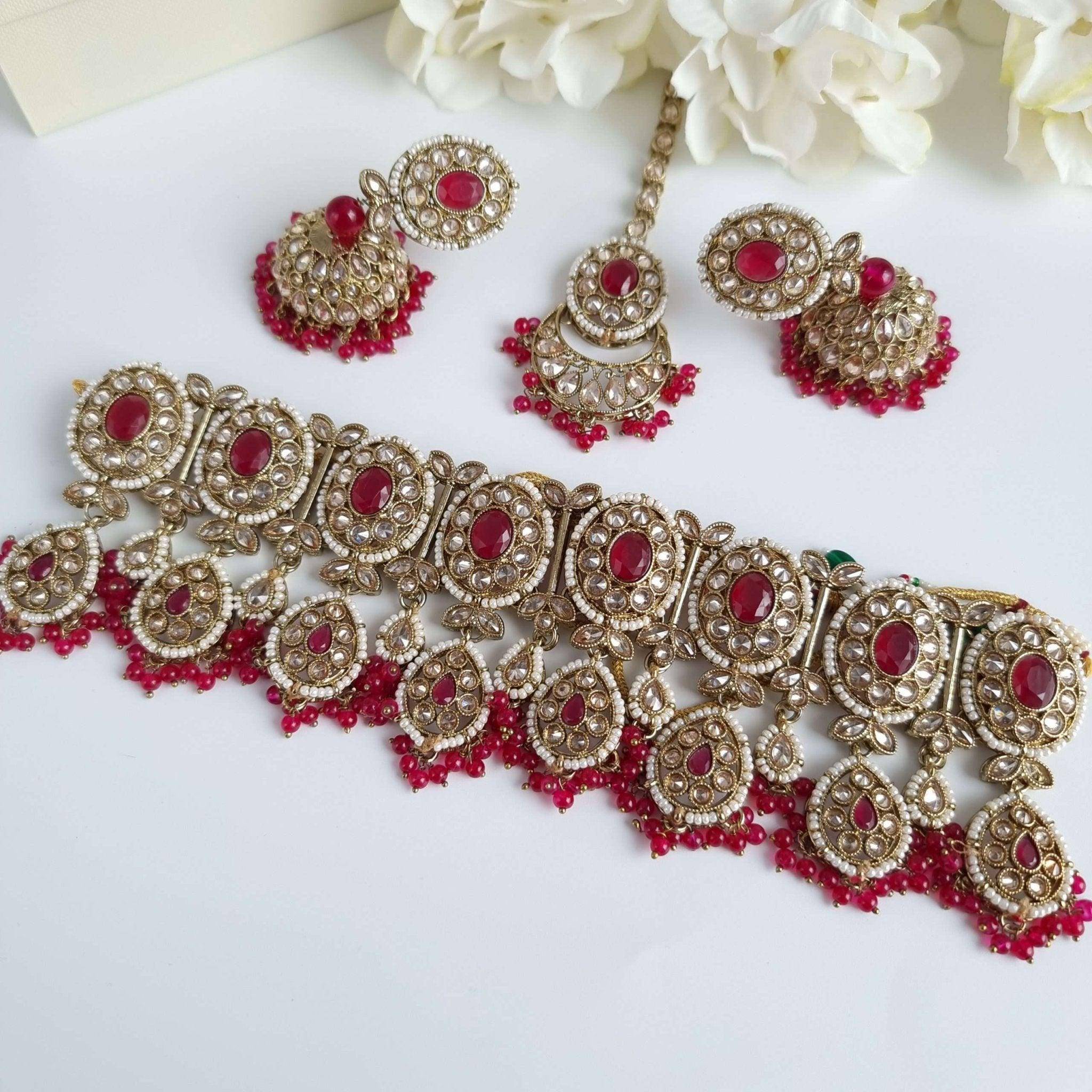 Beena Choker Set - Fancy Fab Jewels