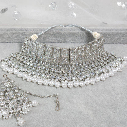 Joyah - Polki Bridal Choker Set - Fancy Fab Jewels