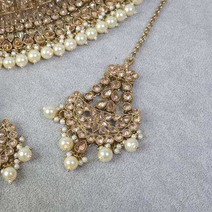 Joyah - Polki Bridal Choker Set - Fancy Fab Jewels