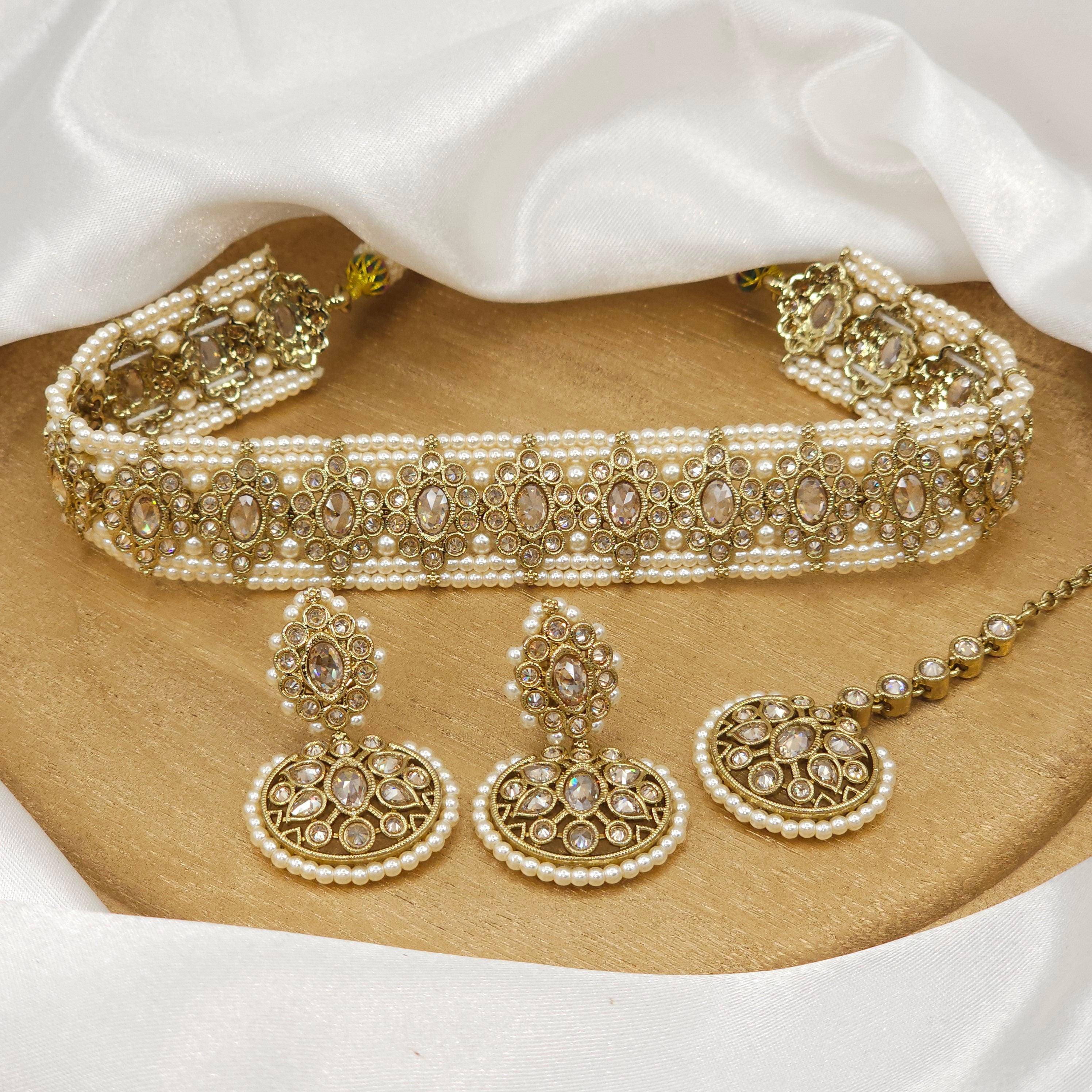 Raina Polki Choker Set - Fancy Fab Jewels