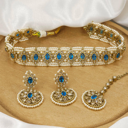 Raina Polki Choker Set - Fancy Fab Jewels