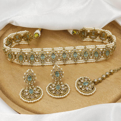 Raina Polki Choker Set - Fancy Fab Jewels