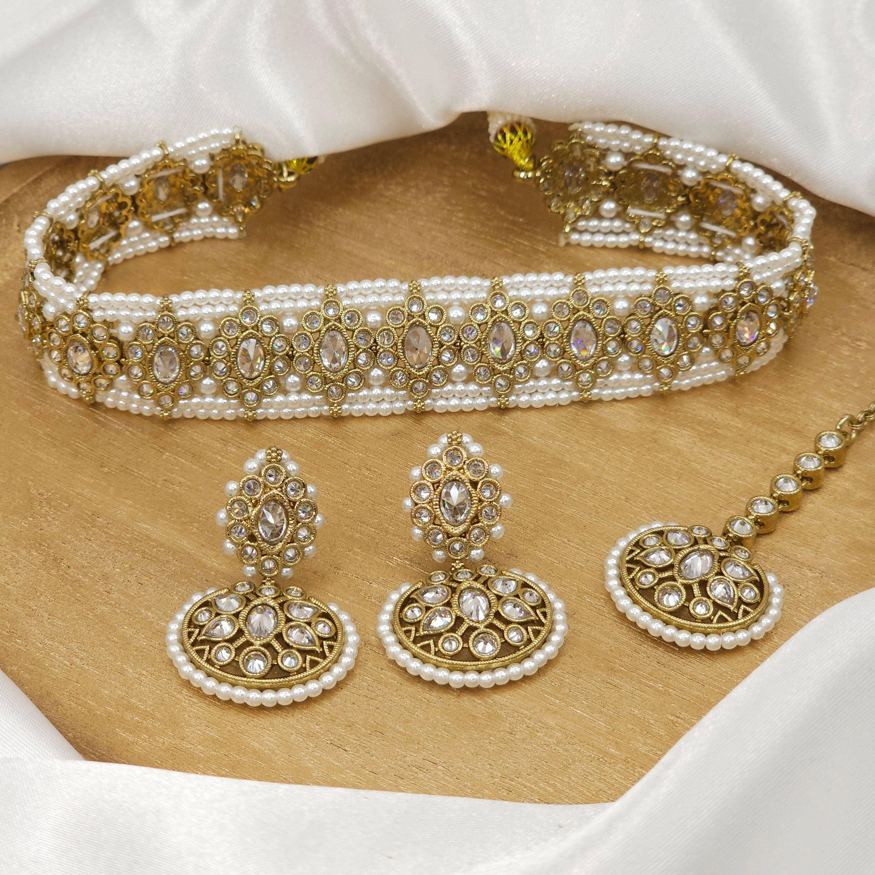 Raina Polki Choker Set - Fancy Fab Jewels