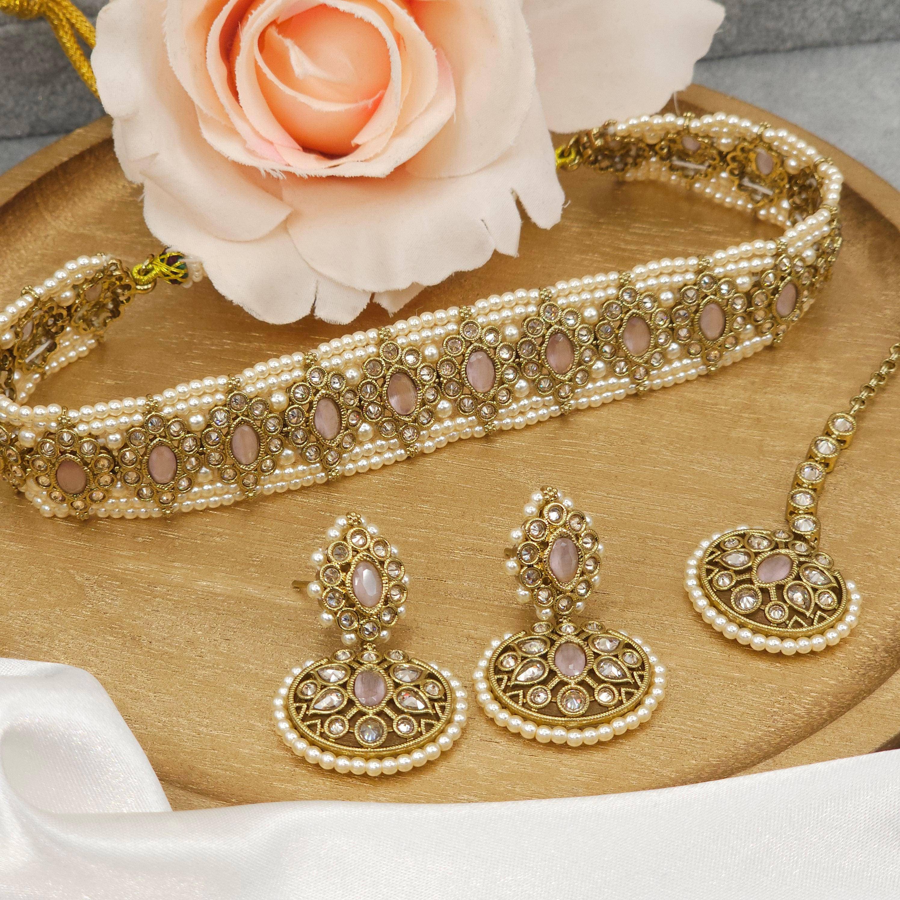 Raina Polki Choker Set - Fancy Fab Jewels