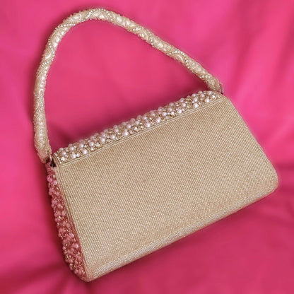 Alma Clutch Bag - Beige - Fancy Fab Jewels