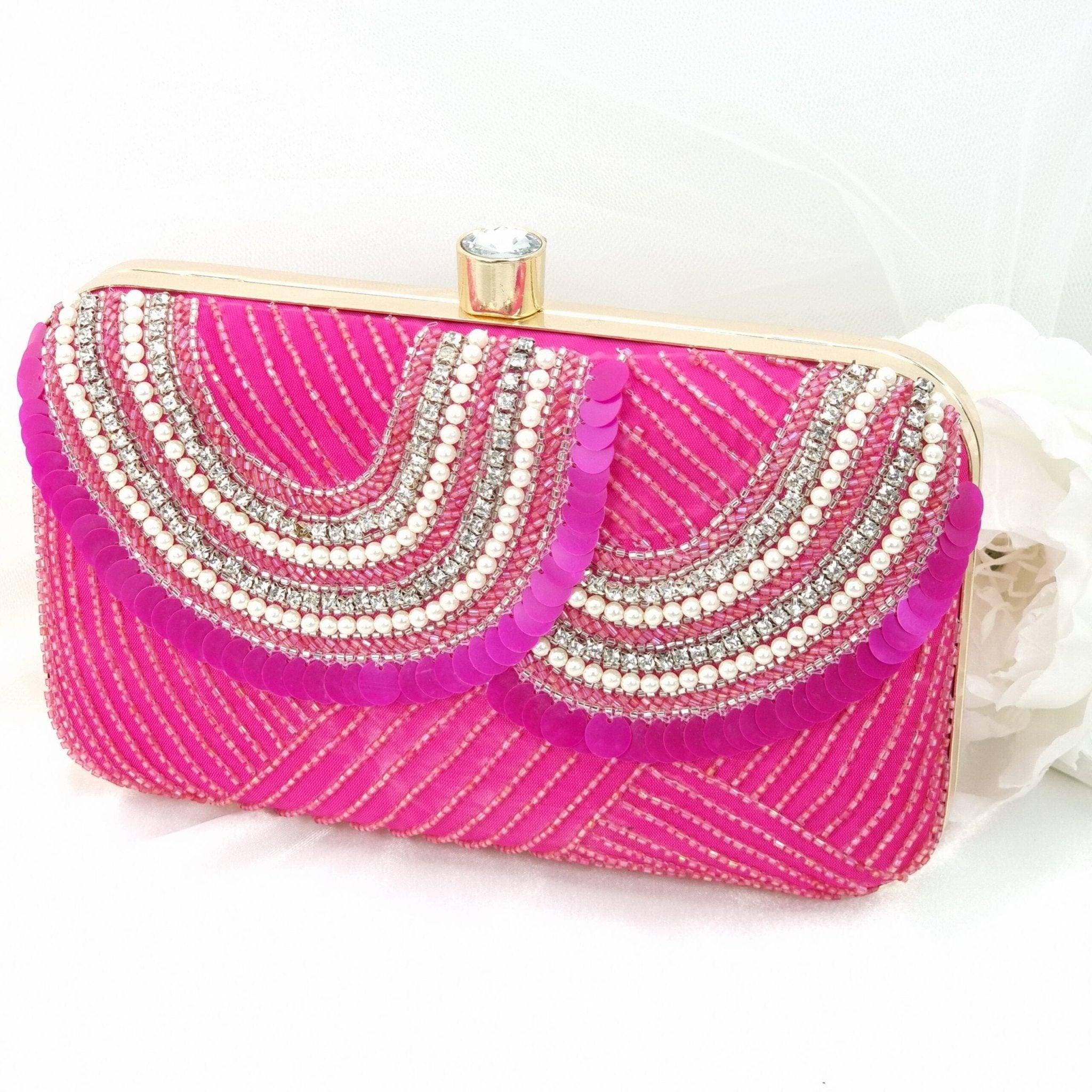 Phoebe Bridal Clutch - Fancy Fab Jewels