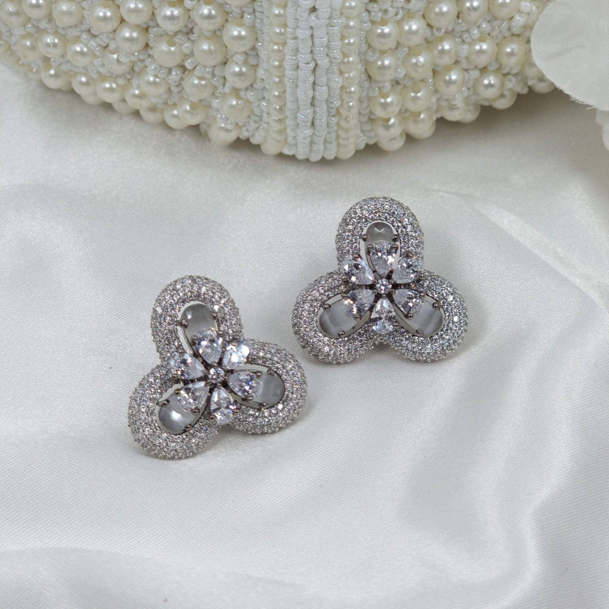 Earrings studs Silver - Fancy Fab Jewels