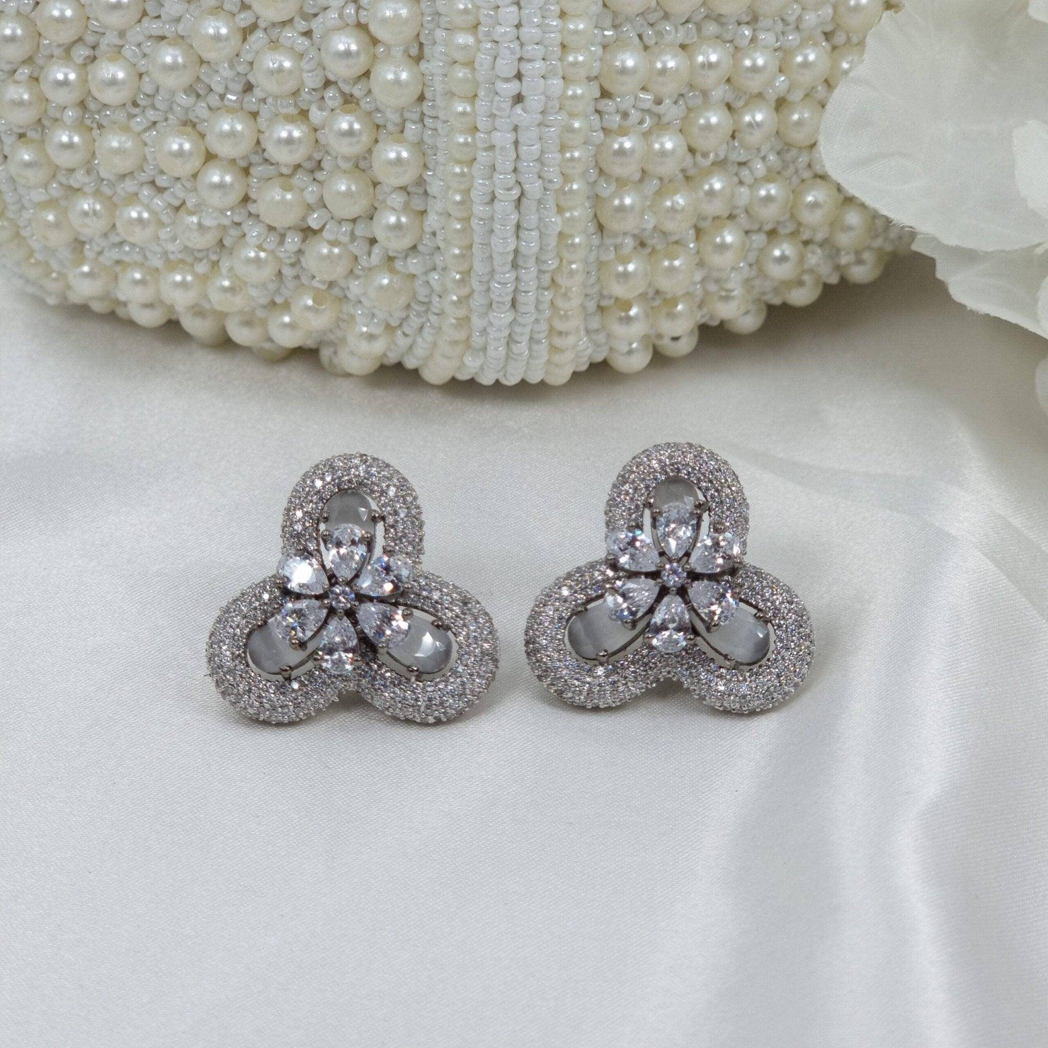 Earrings studs Silver - Fancy Fab Jewels