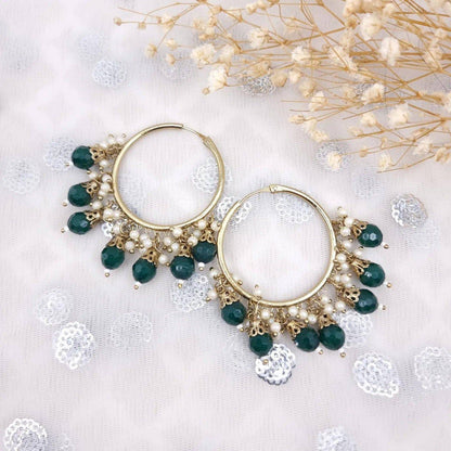 Sanjana- Hoop Earrings - Fancy Fab Jewels