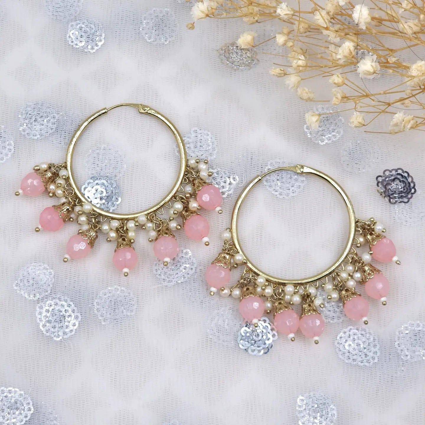 Sanjana- Hoop Earrings - Fancy Fab Jewels