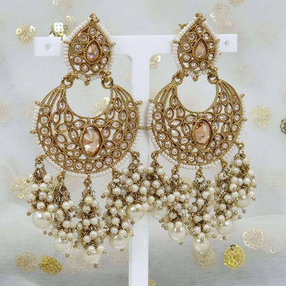 Chaya Bridal Chandelier Earrings - Fancy Fab Jewels