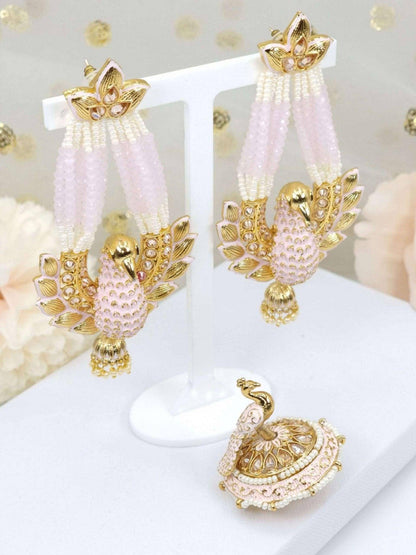 Gold Earrings Jewellery Set - Fancy Fab Jewels