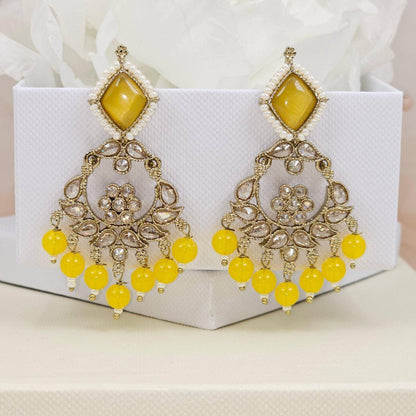 Heeramandi Gold Drop Earrings - Fancy Fab Jewels