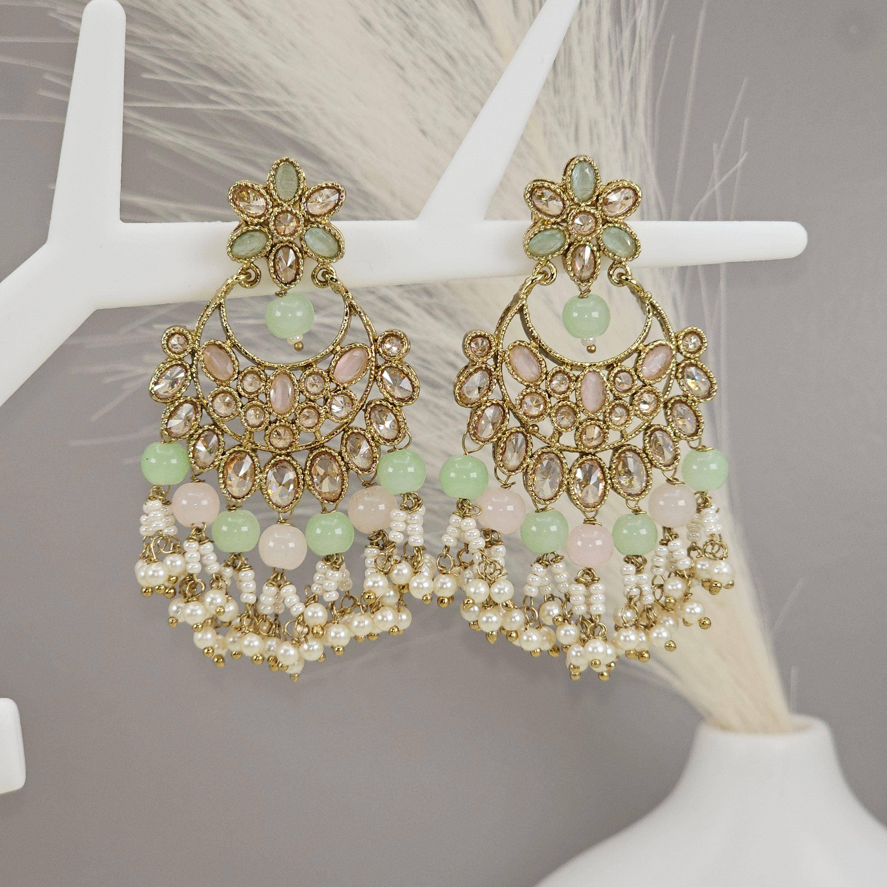 Elegant Gold Chandelier Earrings - Fancy Fab Jewels