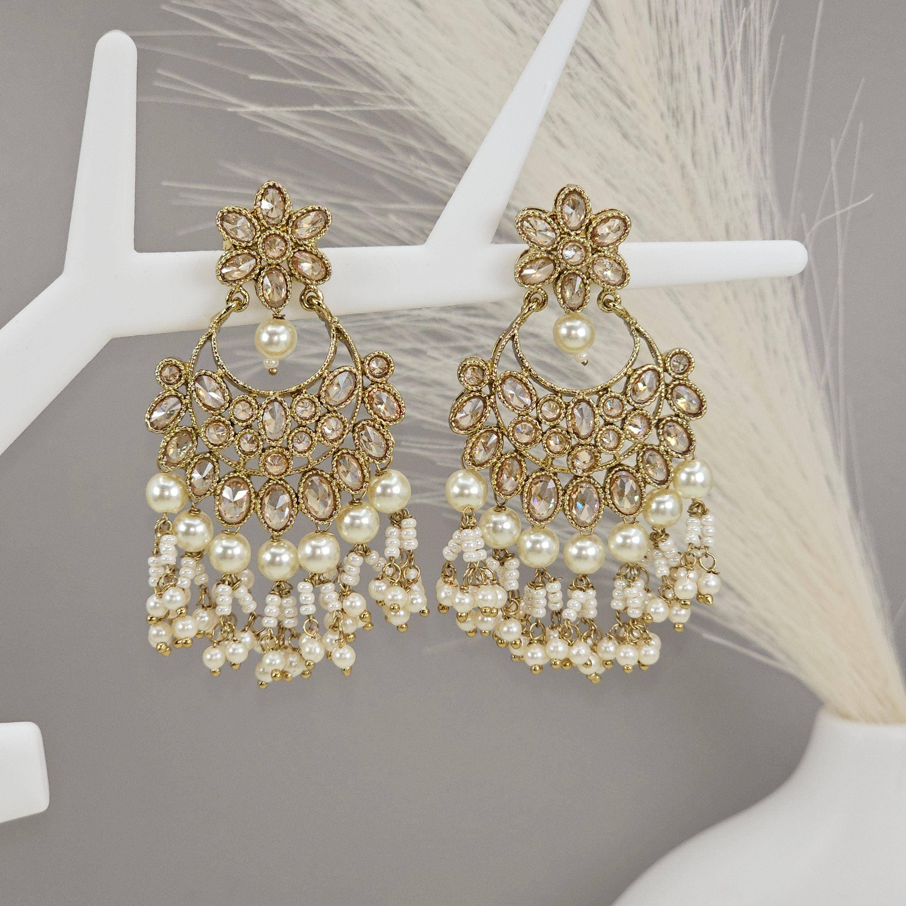 Elegant Gold Chandelier Earrings - Fancy Fab Jewels