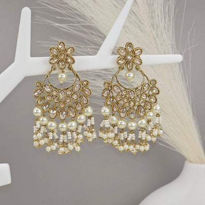 Elegant Gold Chandelier Earrings - Fancy Fab Jewels