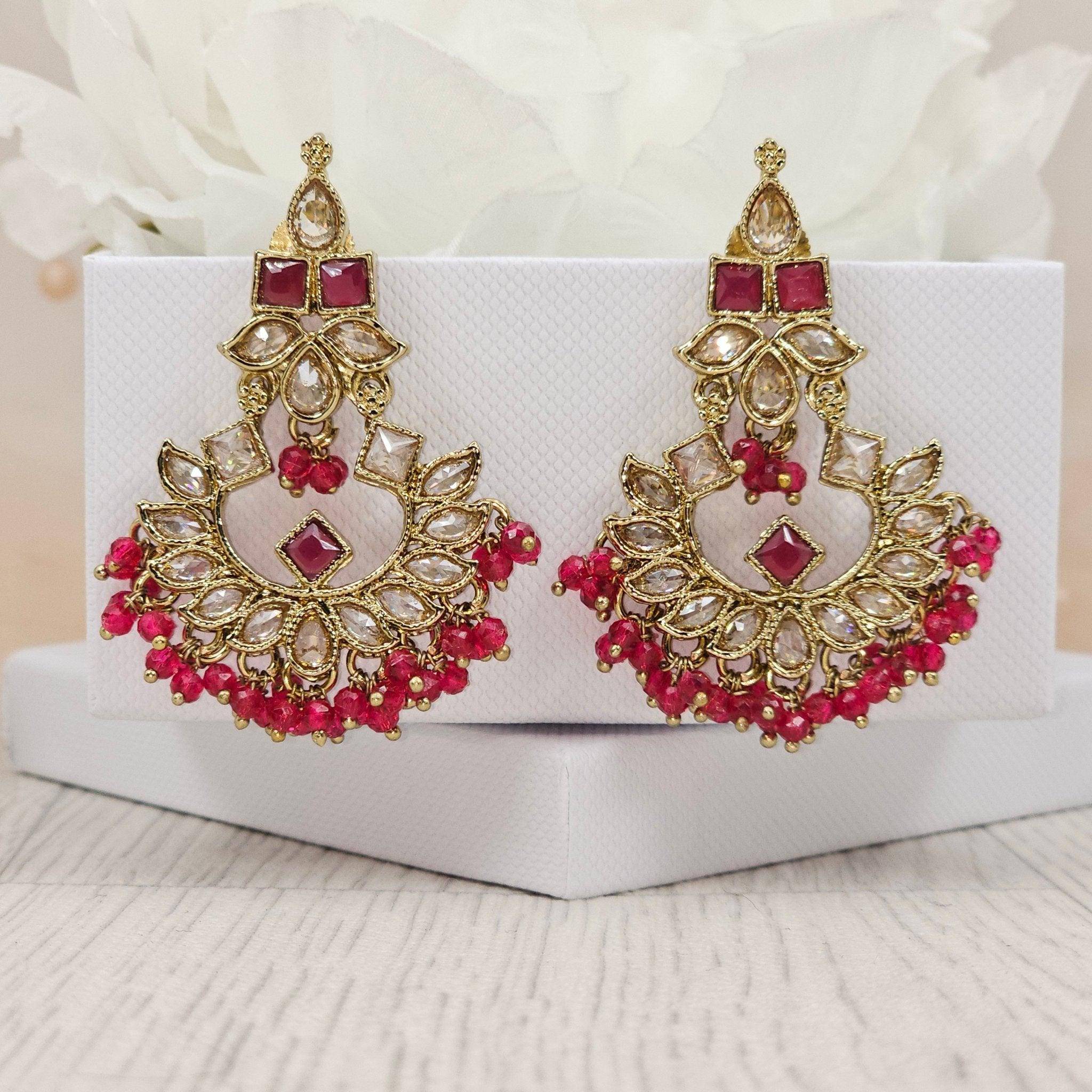 Traditional Pearl Drop Earrings - Fancy Fab Jewels