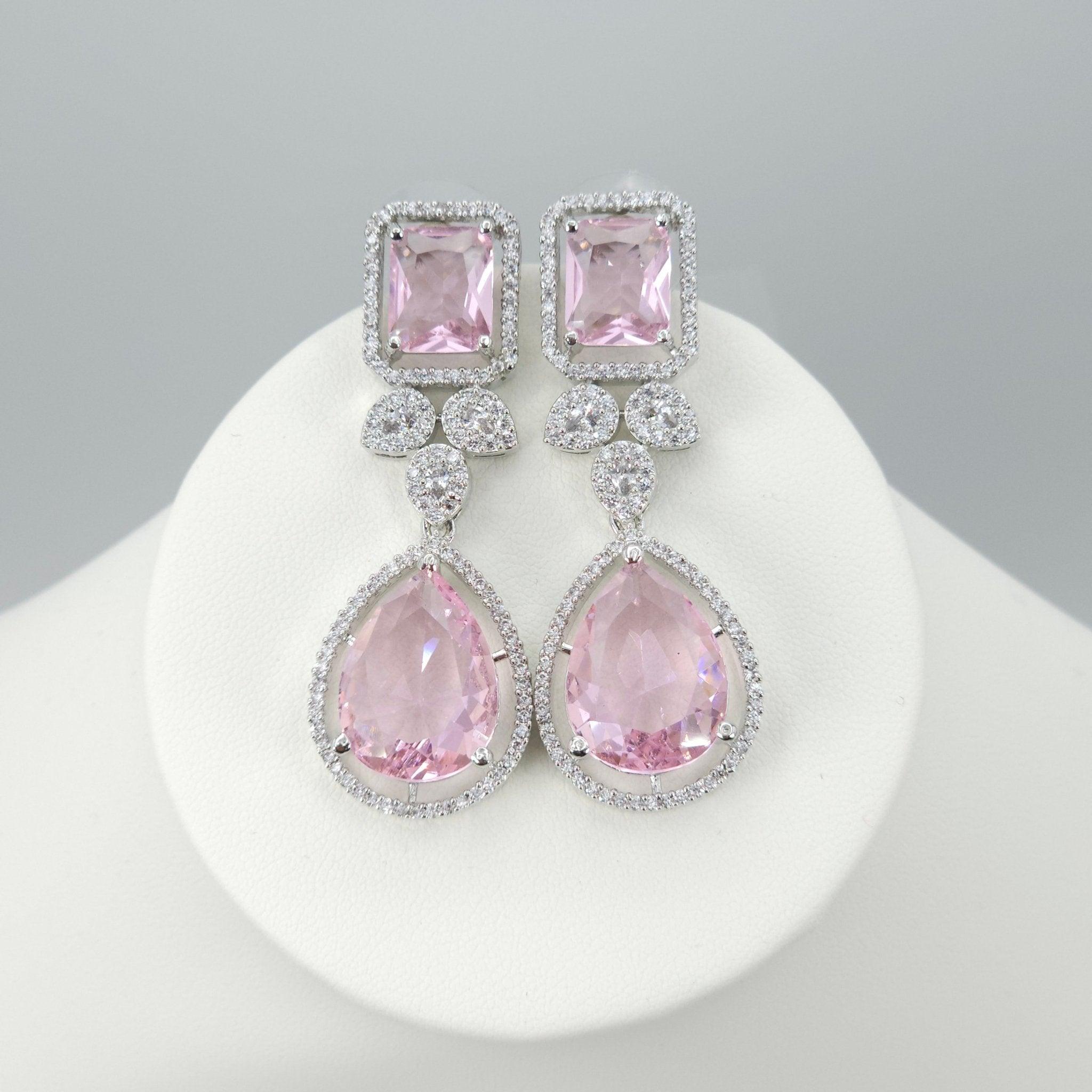 Alice American Diamond Earrings - Fancy Fab Jewels