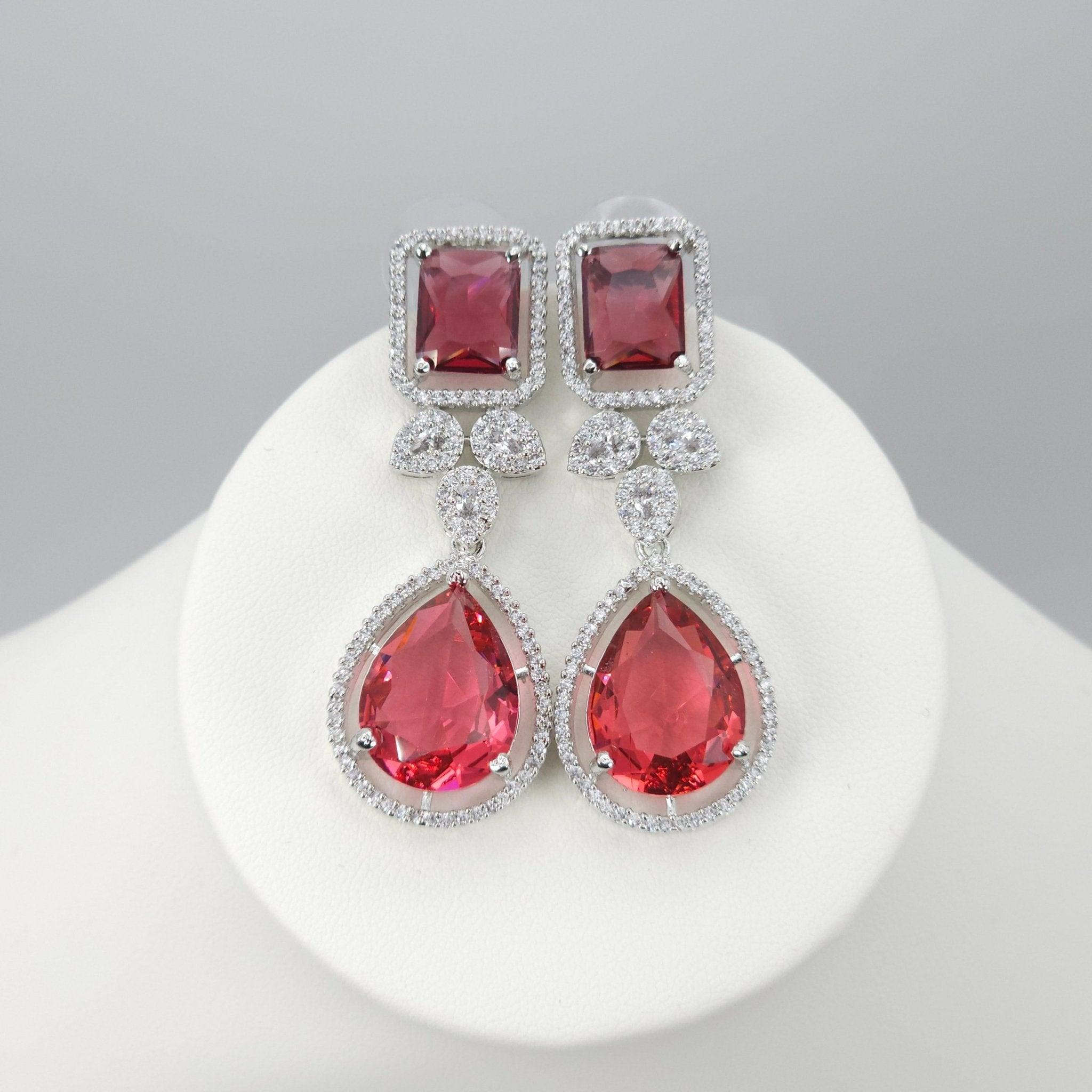 Alice American Diamond Earrings - Fancy Fab Jewels