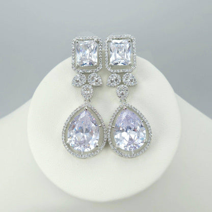 Alice American Diamond Earrings - Fancy Fab Jewels