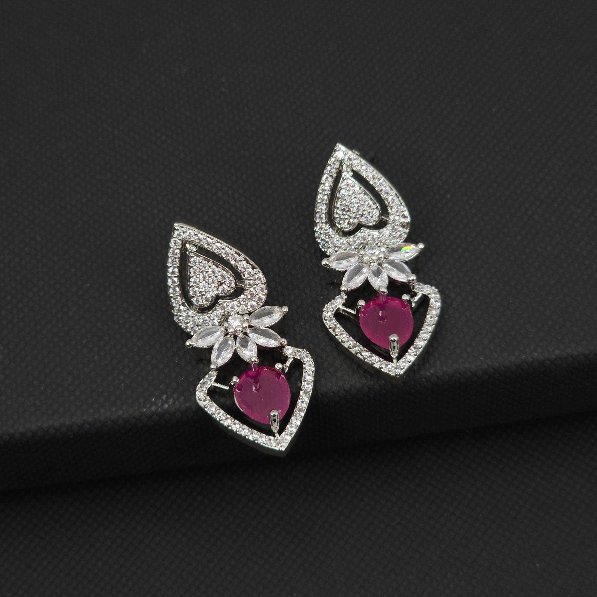 Cora American Diamond Earrings - Fancy Fab Jewels