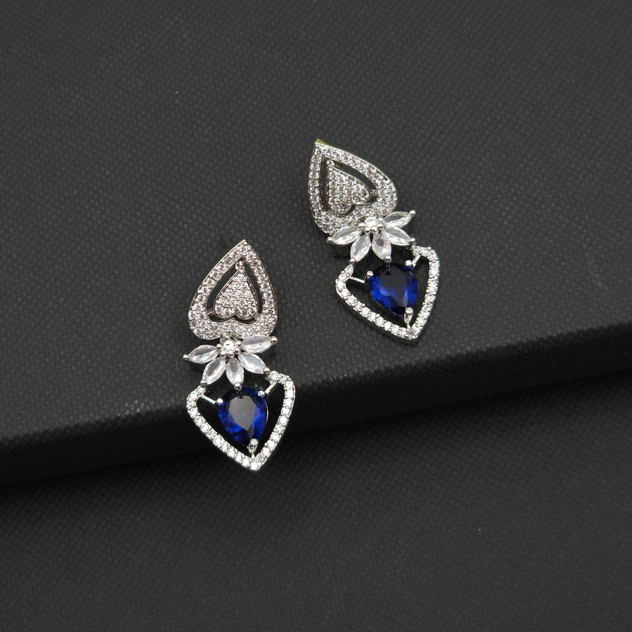 Cora American Diamond Earrings - Fancy Fab Jewels