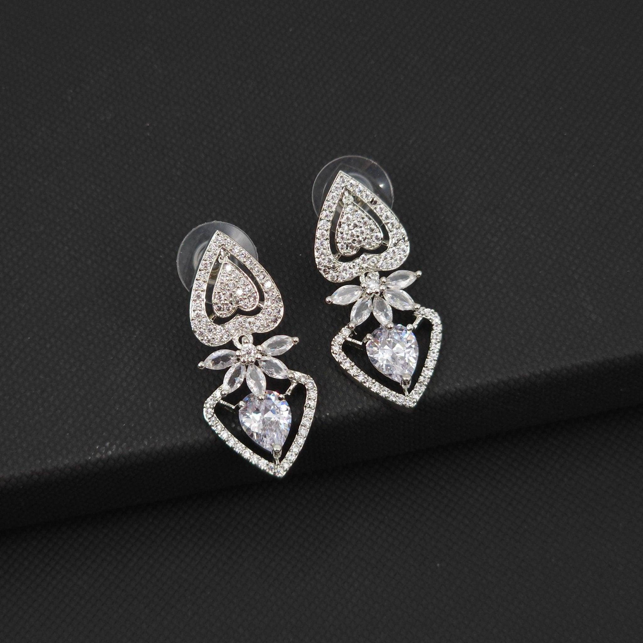 Cora American Diamond Earrings - Fancy Fab Jewels