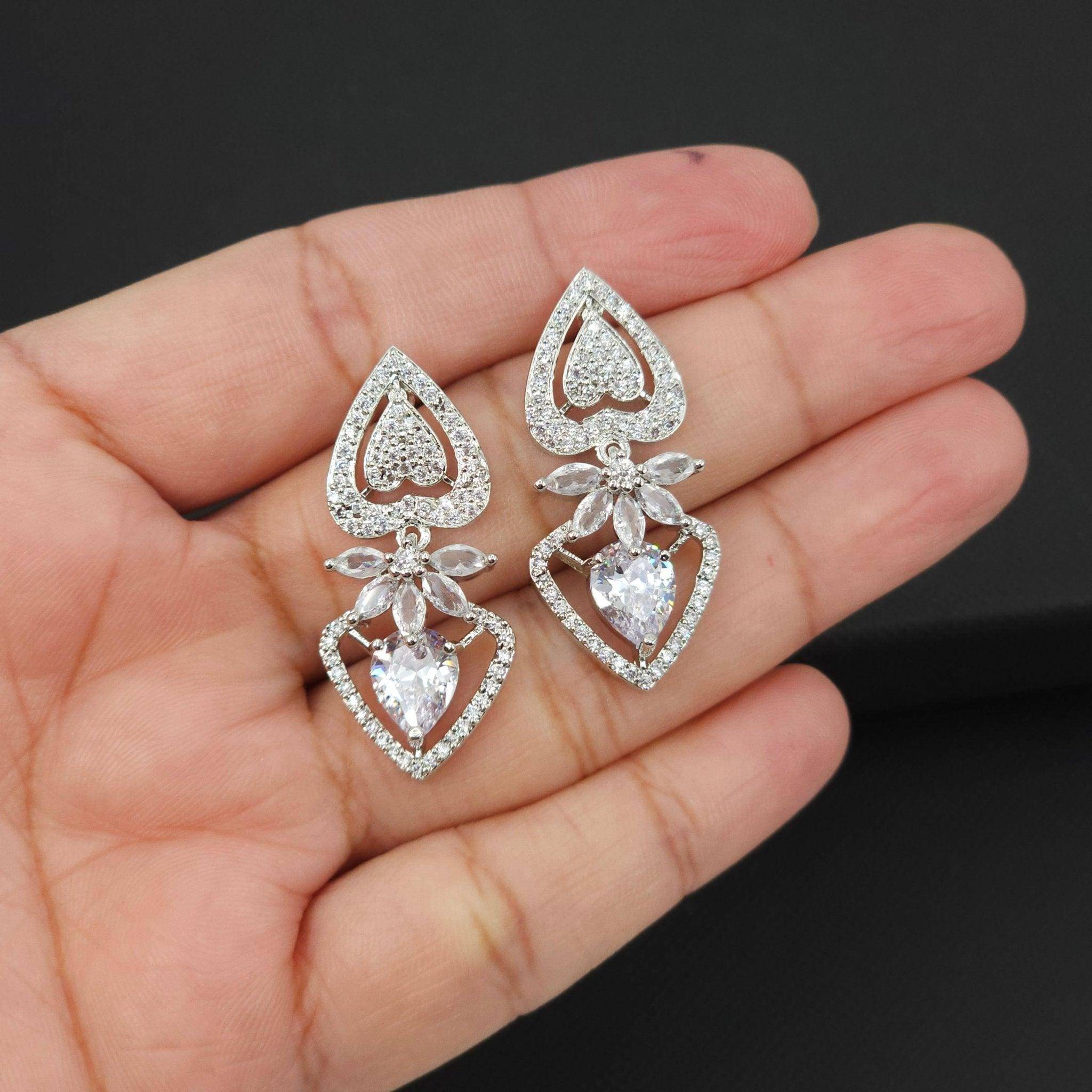 Cora American Diamond Earrings - Fancy Fab Jewels