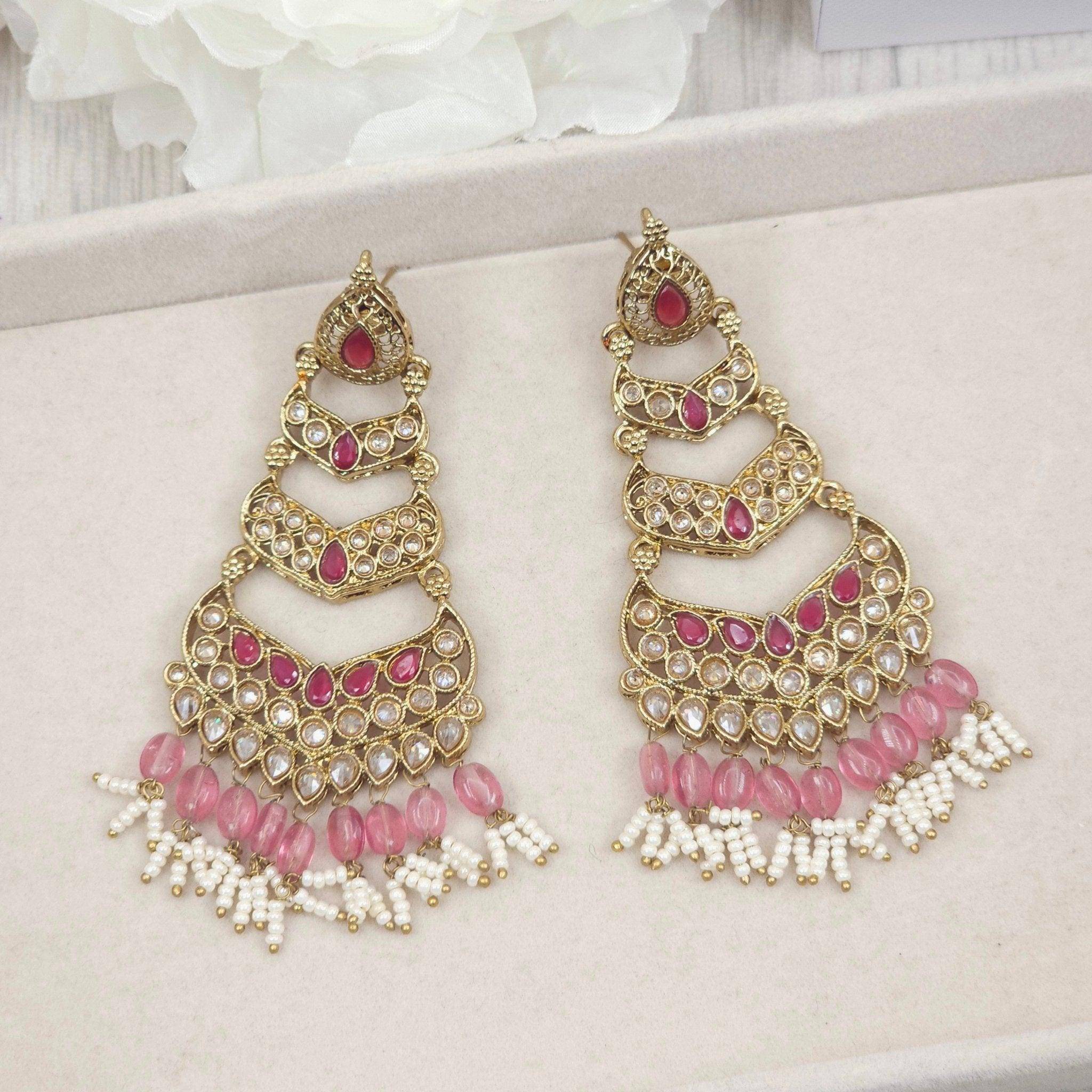 Jasmin Gold Drop Earrings for Women - Fancy Fab Jewels