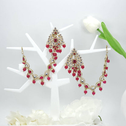 Mohini Stylish Ear Cuff Earring Chain - Fancy Fab Jewels