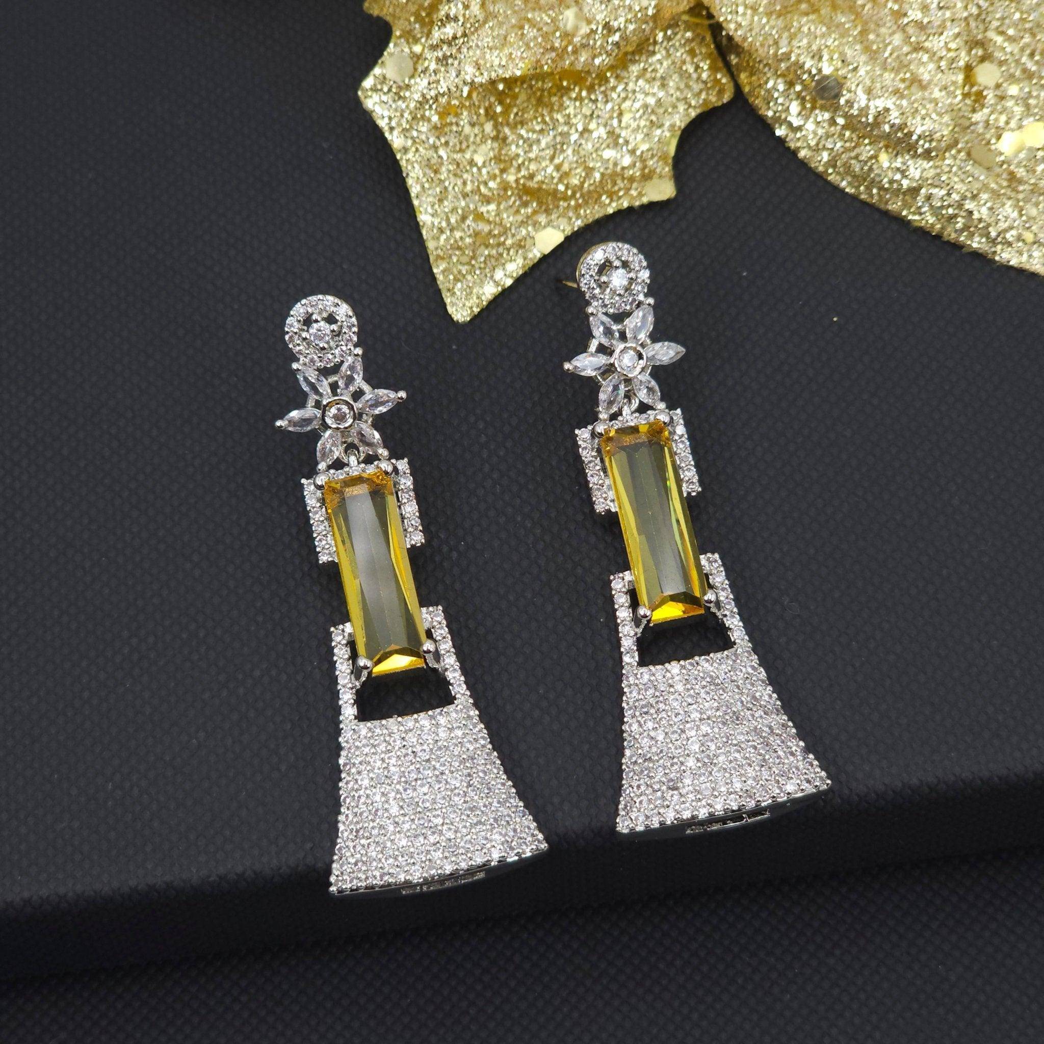 Namiya American Diamond Earrings - Fancy Fab Jewels