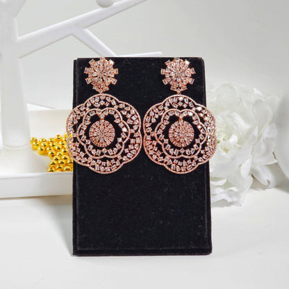 Inaya American Drop Diamond Earrings - Fancy Fab Jewels