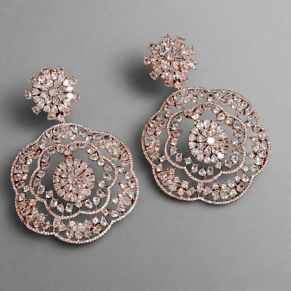 Inaya American Drop Diamond Earrings - Fancy Fab Jewels