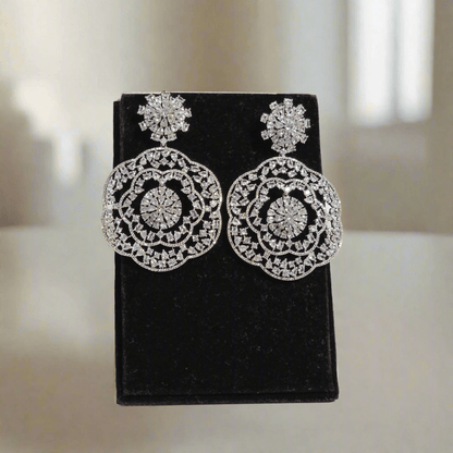 Inaya American Drop Diamond Earrings - Fancy Fab Jewels