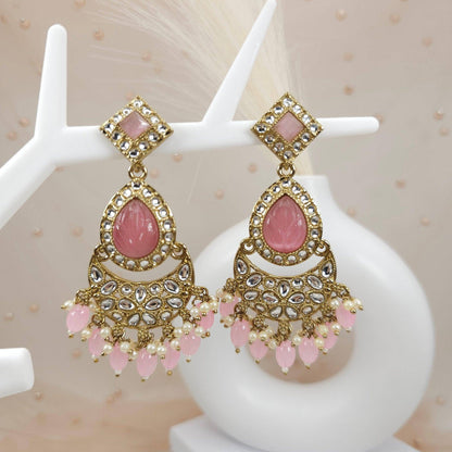 Pearl Drop Gold Earrings for Weddings - Fancy Fab Jewels