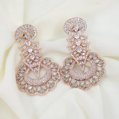 American Diamond Drop Earrings - Fancy Fab Jewels