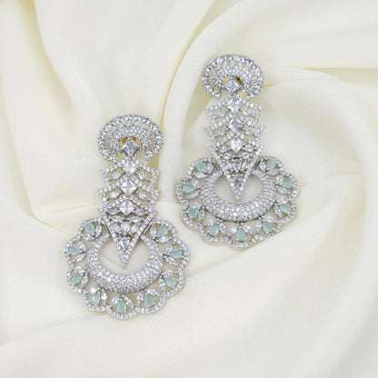 American Diamond Drop Earrings - Fancy Fab Jewels