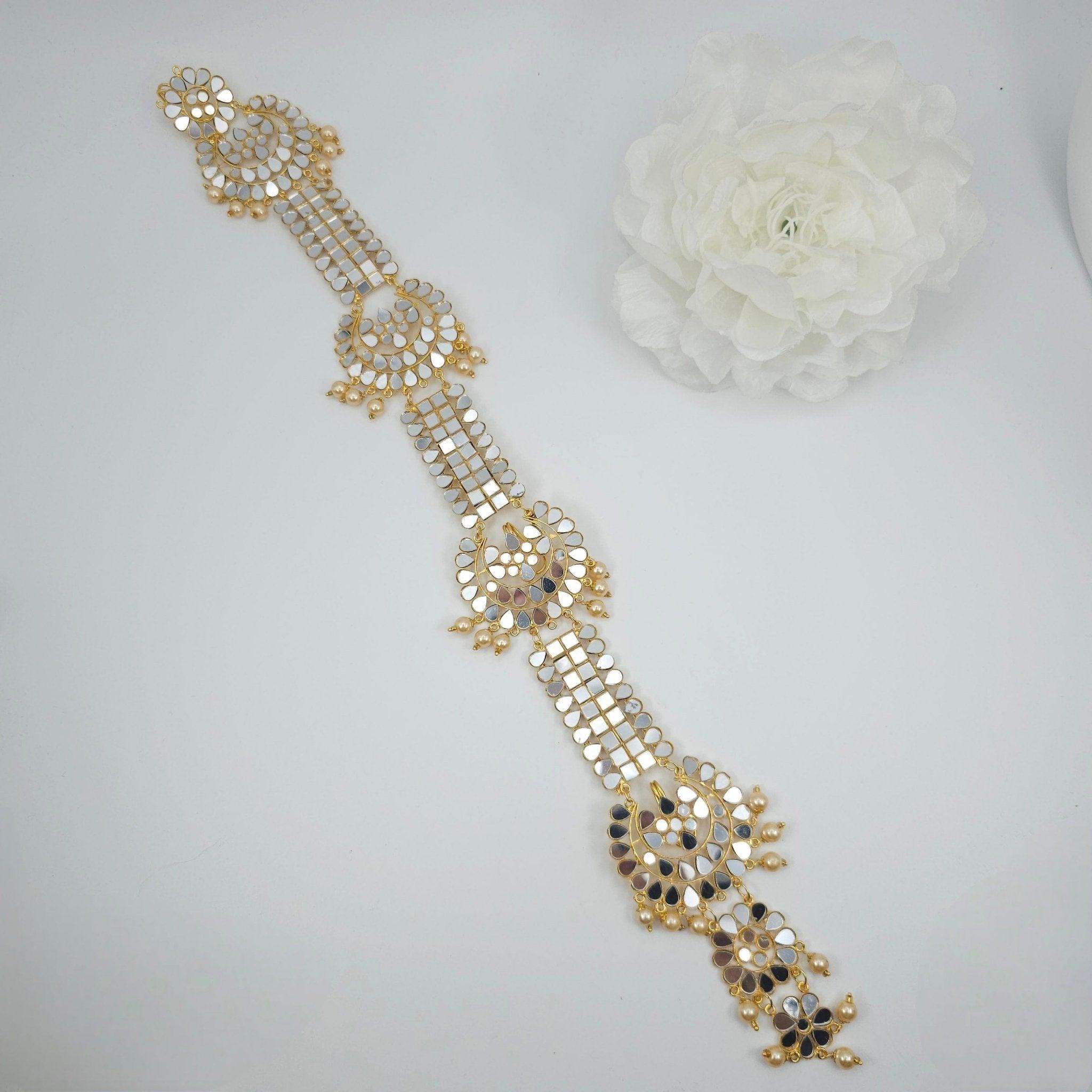 Arla- Mirror Hair Plait Piece - Fancy Fab Jewels