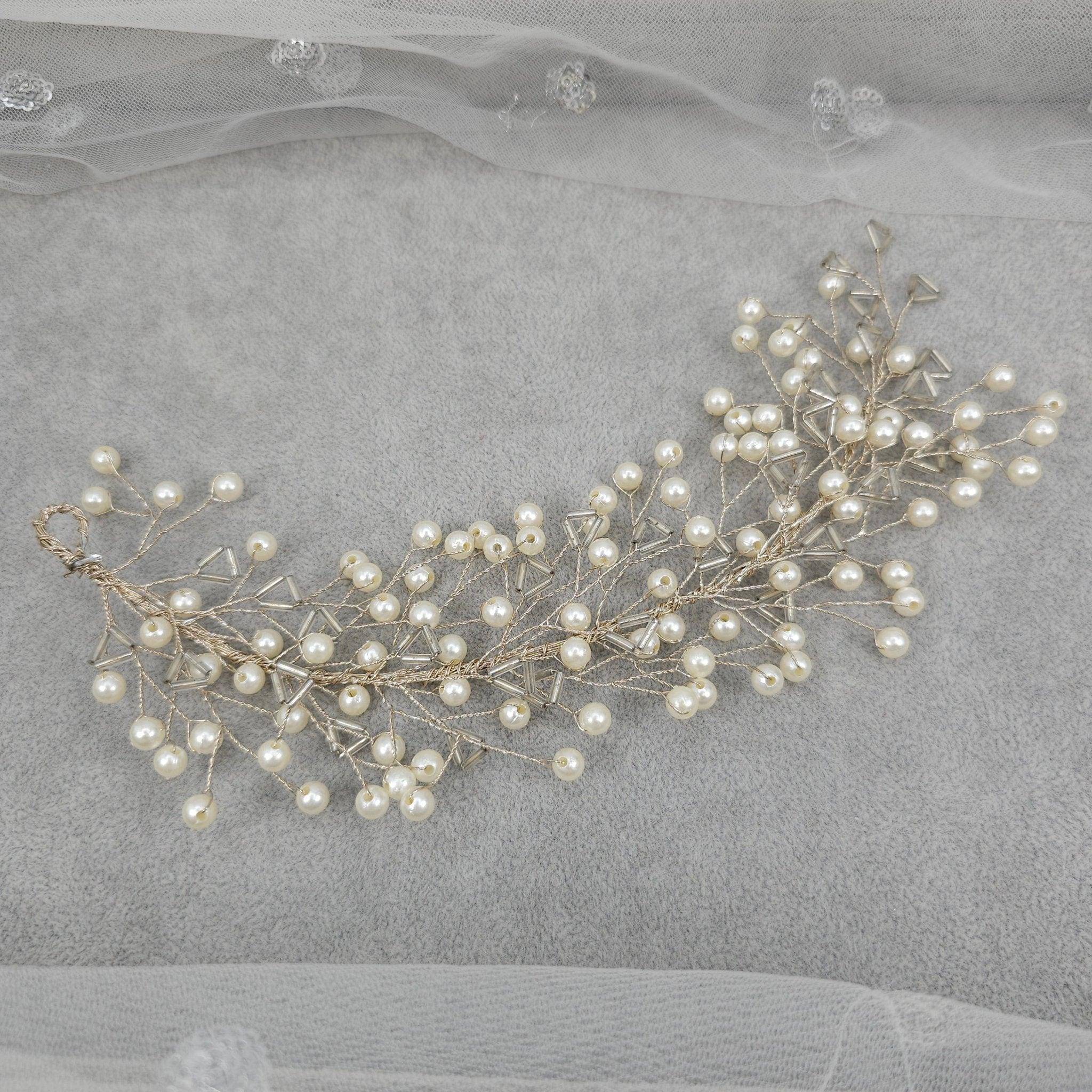 Mona Bridal Hairvine Headpiece - Fancy Fab Jewels