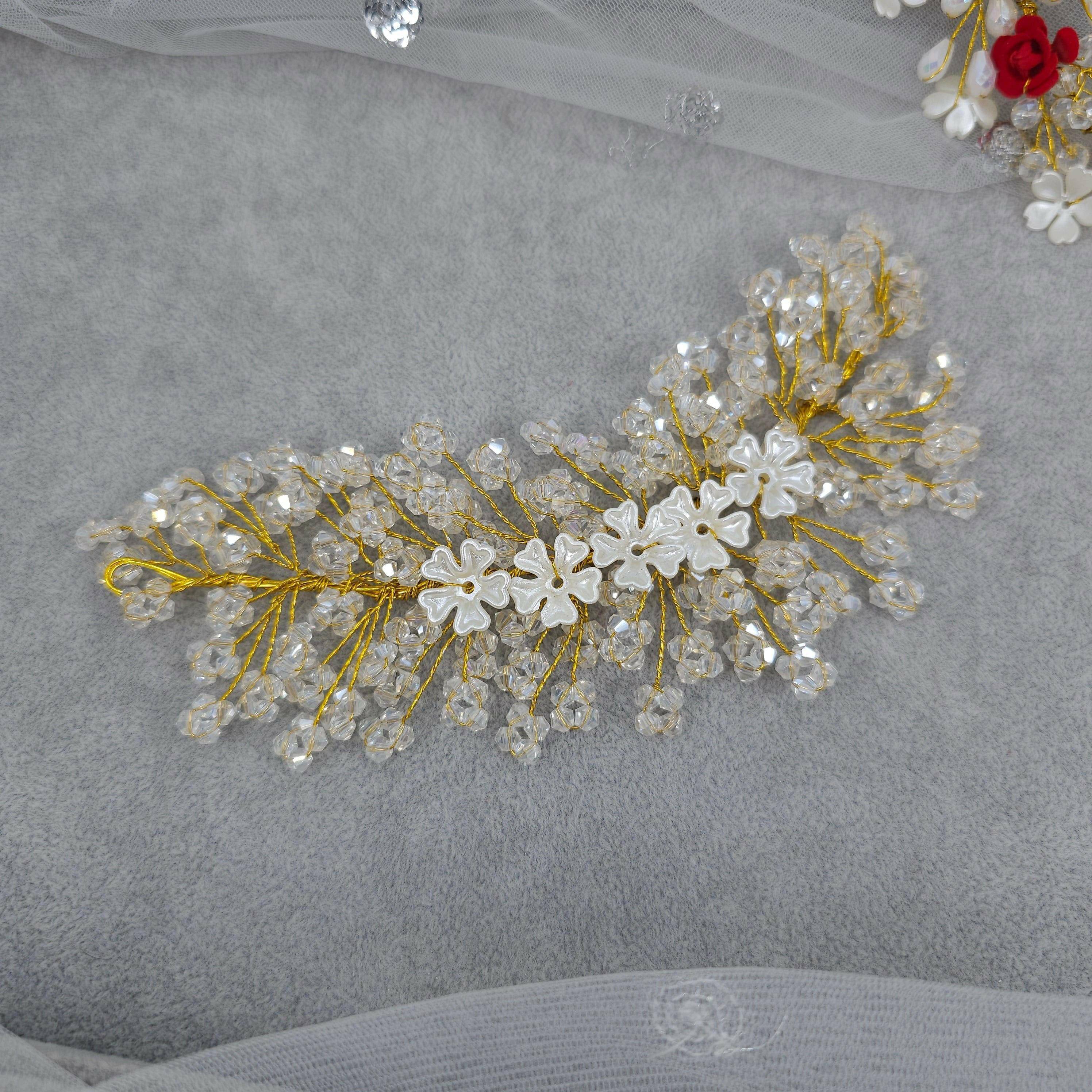 Sia Bridal Hairvine Headpiece - Fancy Fab Jewels